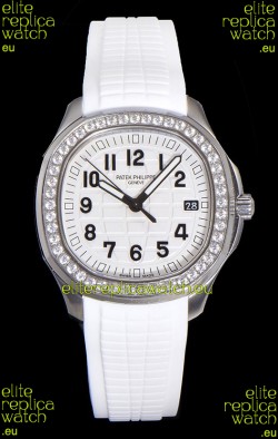 Patek Philippe Super Clone Aquanaut Stainless Steel White Dial 38.5MM Watch 