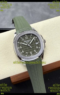 Patek Philippe Aquanaut Super Clone 5168G Green Dial 904L Steel Replica Watch 