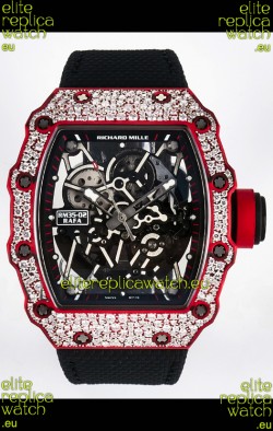 Richard Mille 035-02 Red NTPT Real Vaucher Movement Super Clone Watch 