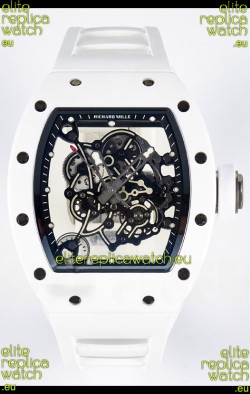 Richard Mille RM055 White Ceramic Real Vaucher Movement Super Clone Watch 