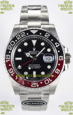 Rolex GMT Masters II Super Clone 12719 "Blaken" 904L Steel Black Dial Watch 