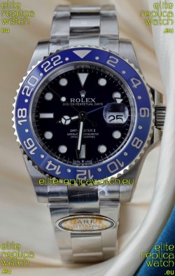 Rolex GMT Masters Super Clone Custom Ceramic Bezel Black Dial Watch 