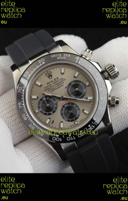 Rolex Daytona Japanese Movement Steel Casing Replica Watch in Grey Dial