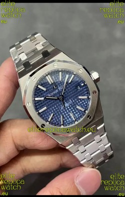 Audemars Piguet Royal Oak 37MM Blue Dial 904L Steel Watch in 3120 Movement - 1:1 Mirror Replica