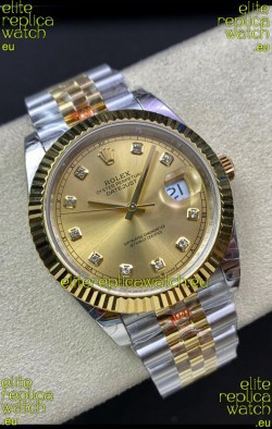 Rolex Datejust 126333 41MM ETA 3235 Swiss 1:1 Mirror Replica Watch in Yellow Gold 904L Steel - 1:1 Mirror