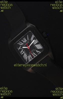 Cartier Santos DLC Swiss Replica Watch 38.5MM