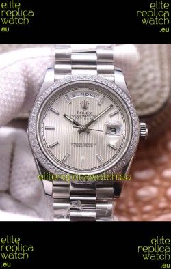 Rolex Day Date Presidential 904L Steel 40MM - Steel Dial 1:1 Mirror Quality Watch