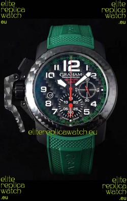 Graham Chronofighter Superlight Carbon Green 1:1 Mirror Swiss Replica Watch 