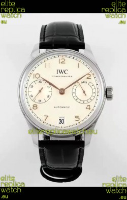 IWC Super Clone Portugieser Swiss 1:1 Mirror Replica Watch White Dial Steel Case Watch