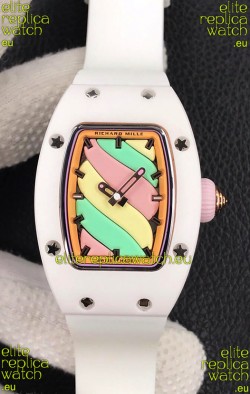 Richard Mille RM-07 Bon Bon White Ceramic Ladies 1:1 Swiss Replica Watch 