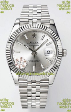 Rolex Datejust Cal.3235 Movement Swiss Watch 1:1 Mirror Replica 904L Steel 41MM - Steel Dial 