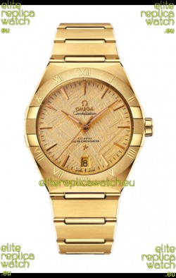 Omega Co-Axial Constellation Yellow Gold Meteorite Dial 1:1 Mirror Replica 41MM