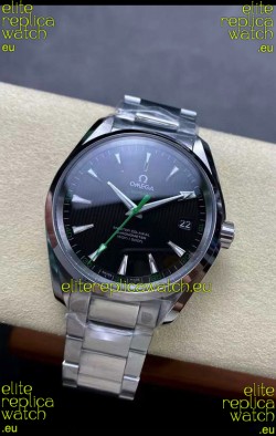 Omega Aqua Terra 150M Black Dial 904L Steel Casing Green Hand 1:1 Mirror Replica 41MM 
