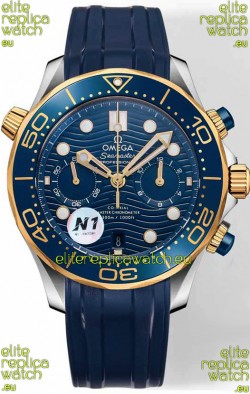 Omega Seamaster Co-Axial Master Chronograph Two Tone Blue Dial 44MM 1:1 Mirror Replica