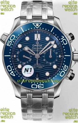 Omega Seamaster Co-Axial Master Chronograph Stainless Steel Blue Dial 44MM 1:1 Mirror Replica