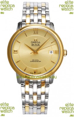 Omega De Ville Co-Axial Chronometer 36.8MM Swiss Replica Watch in Two Tone Casing