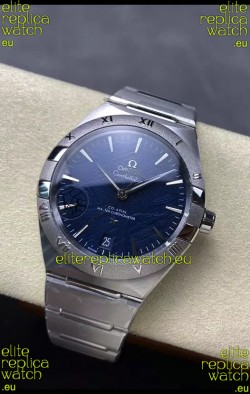 Omega Super Clone Co-Axial Constellation Stainless Blue Textured Dial Replica Watch