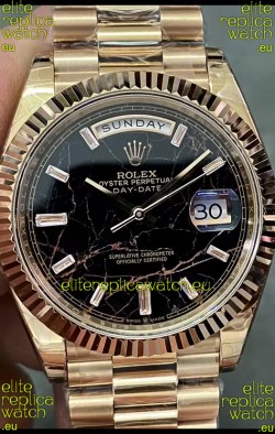 Rolex Day Date Presidential 18K Rose Gold Watch 40MM - Eisenkiesel Dial 1:1 Mirror Quality