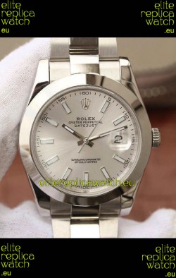 Rolex Datejust 41MM Cal.3135 Movement Swiss Replica Watch in 904L Steel / Steel Dial
