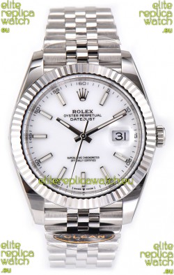 Rolex Datejust 126334 41MM ETA3235 72 Hours Power White Dial Jubilee 1:1 Mirror Replica