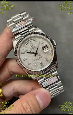 Rolex Day Date Presidential 904L Steel 40MM - Grey Dial 1:1 Mirror Quality Watch