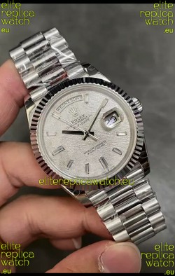 Rolex Day Date Presidential 904L Steel 40MM - Grey Dial 1:1 Mirror Quality Watch