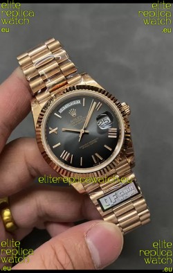 Rolex Day Date Presidential 18K Rose Gold Watch 40MM - Brown Dial 1:1 Mirror Quality