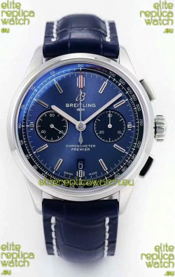 Breitling Premier B01 Chronograph 42 Edition Watch 1:1 Mirror Quality in Blue Dial 