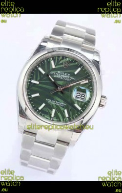 Rolex Datejust Palm Motif Dial 36MM Cal.3135 Movement Swiss Replica Watch in 904L Casing