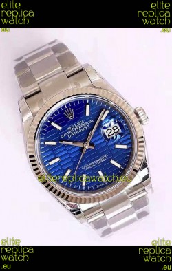 Rolex Datejust Fluted-Motif Dial 41MM Cal.3135 Movement Swiss Replica Watch in 904L Steel Casing