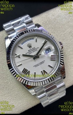 Rolex Day Date 228239-83419 904L Steel 40MM - White Pearl Dial 1:1 Mirror Quality Watch