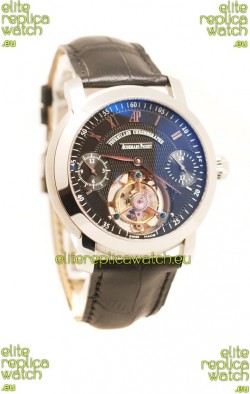 Audemars Piguet Jules Audemars Tourbillon Chronograph Swiss Watch in Black
