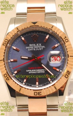 Rolex Datejust Turn O Graph Swiss Rose Gold Watch