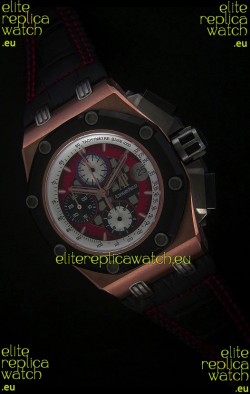 Audemars Piguet Royal Oak Offshore Rubens Barrichello Pink Gold Watch - Secs hand 12 O clock