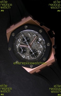 Audemars Piguet Royal Oak Offshore Swiss Watch in Grey Safari Dial - Secs hand 12 O clock