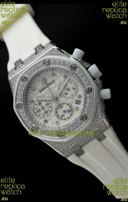 Audemars Piguet Royal Oak Ladies Alinghi Limited Edition Japanese Watch in White