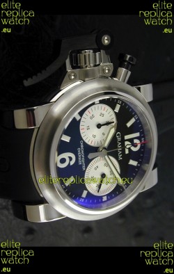 Graham Chronofighter Swiss Replica Watch in Black Dial