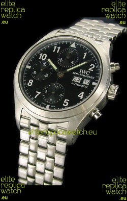 IWC Pilot Replica Watch in Black Dial