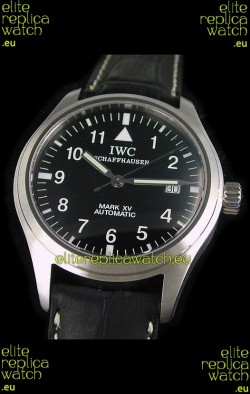 IWC Pilot MARK-XV Swiss Replica Watch in Black