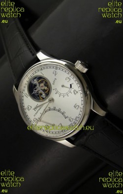 IWC Portugese Mystere Tourbillon Swiss Replica Watch in White 