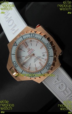 Omega Seamaster Ploprof Swiss Watch in Pink Gold Case