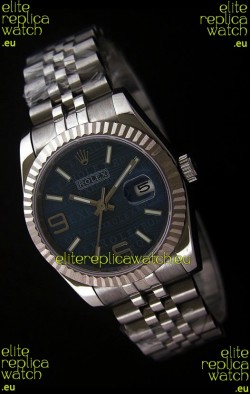Rolex Datejust Mens Swiss Replica Watch in Blue Dial
