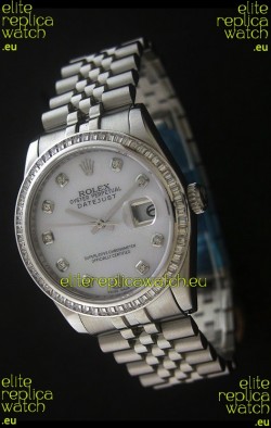Rolex Datejust Swiss Replica Automatic Watch in White Dial