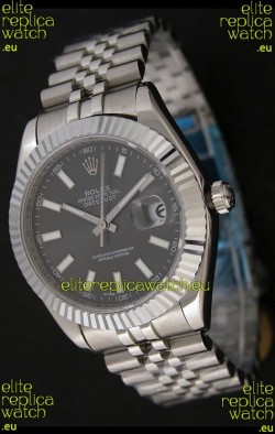 Rolex Datejust Swiss Replica Watch in Grey Dial