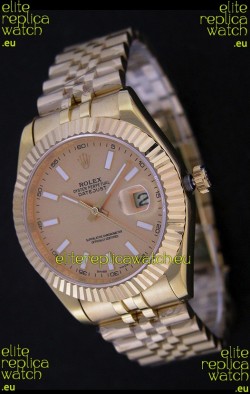 Rolex Datejust Swiss Replica Rose Gold Watch 
