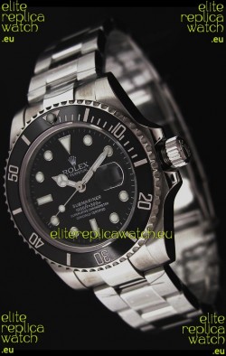 Rolex Submariner Swiss Replica Watch in Black Bezel - Ceramic Bezel Watch