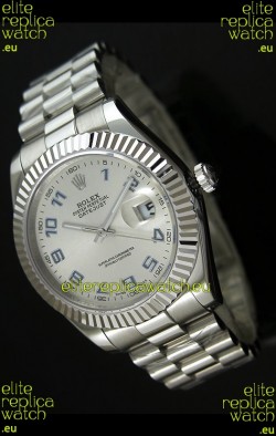 Rolex Replica Datejust Mens Swiss Watch in Arabic Numerals Dial - 41MM