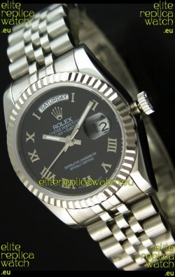 Rolex Replica Datejust Mens Swiss Watch in Black Dial - 41MM